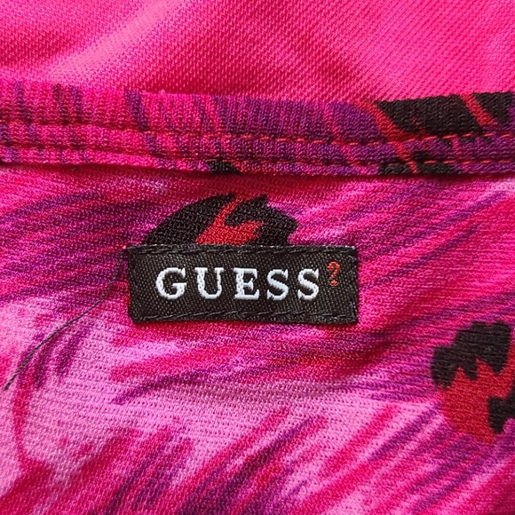 Guess pink leopard tank top - Picture 3 of 4